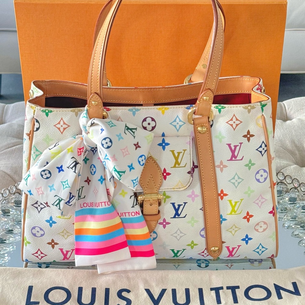 ‼️SOLD‼️Louis Vuitton multicolor white bag